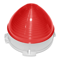 53 Chevrolet Fullsize Tail Lamp Lens, Red Center