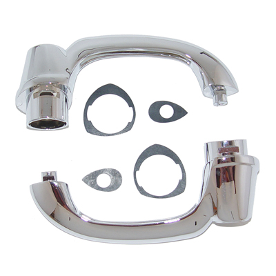 53-54 Chevrolet 2-Door Hardtop/Convertible Exterior Door Handles, Chrome, Pair