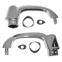 53-54 Chevrolet Sedan Exterior Door Handles, Chrome, Pair