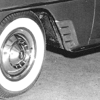 53-54 Chevrolet Passenger Car Front Fender Gravel Shields, Stainless Steel, w/o Nuts, Pair