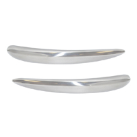 53-54 Chevrolet Passenger Car 210 2/4 Door Rear Gravel Guard Upper Spear Molding, Polished Stainless