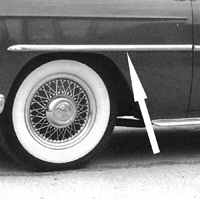 53-54 Chevrolet Passenger Car Front Fender Molding, Stainless Steel, LH