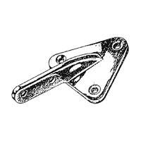 53-54 Chevrolet Exterior Windshield Visor Outside Center Bracket