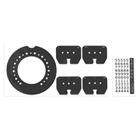 53-54 Chevrolet Dash Instrument Refacing Decals