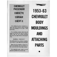 53-63 Chevrolet Full Size Car - Body Molding & Attaching Parts Manual