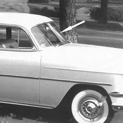 53-54 Chevrolet Sedan / Sedan Delivery Clear Windshield Glass