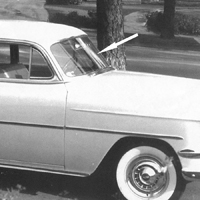 53-54 Chevrolet Sedan / Sedan Delivery Clear Windshield Glass