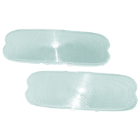 54 Chevrolet Parking Lamp Lenses, Clear, Pair