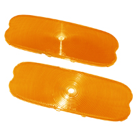 54 Chevrolet Parking Lamp Lenses, Clear, Pair