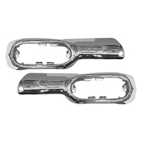 54 Chevrolet Parking Light Housings/ Grill Extensions, Chrome w/ End Brackets