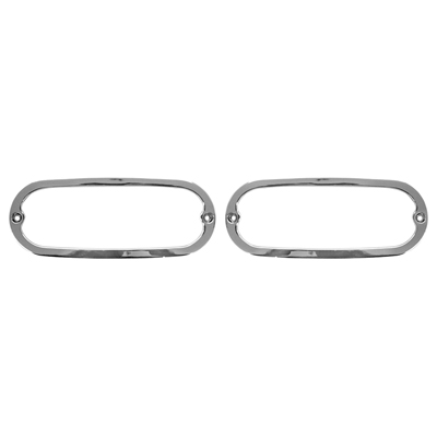 54 Chevrolet Parking Lamp Bezels, Chrome, Pair