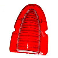54 Chevrolet Fullsize Tail Lamp Lens, Upper Red Plastic, Each
