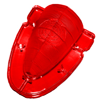 54 Chevrolet Fullsize Back-up Light Lens, Red Custom