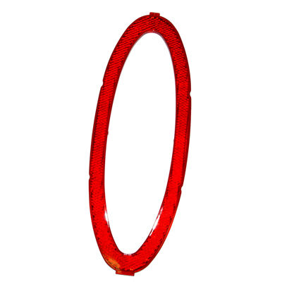 56 Chevrolet Fullsize Tail Lamp Reflectors, Outer Red Plastic Pair