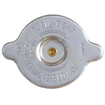 54-57 Chevrolet Passenger Car Radiator Cap, Exact Reproduction, 7 lbs.