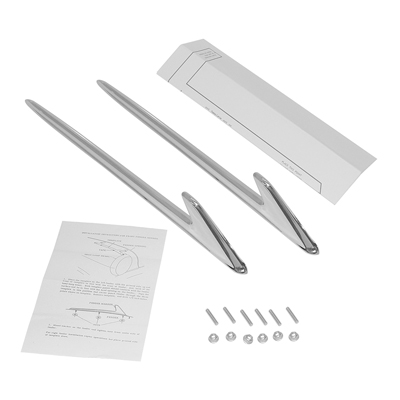 54 Chevrolet Passenger Car Fender Ornament, Pair