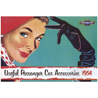 54 Chevrolet Passenger Car - Accessory Book