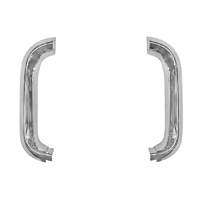 55 Chevrolet Grill End Moldings, Chrome, Pair
