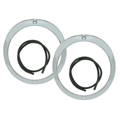 1955 HEADLAMP BEZELS-WITH SEALS