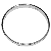 55 Chevrolet Headlight Bulb Retaining Ring, Polished Stainless Steel