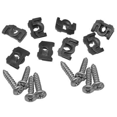 55-57 Chevrolet Headlamp Bucket to Fender Screw Kit, w/ Phillips Head Screws