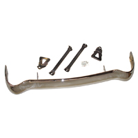 55 Chevrolet Front Bumper, 1 Piece Smoothie, Chrome