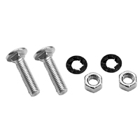 55-56 Front or Rear Bumper Guard Hardware, Pair