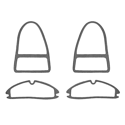 55 Chevrolet Lens Gasket Set, Park Light, Tail Light & Back-up Light, 4 Pieces