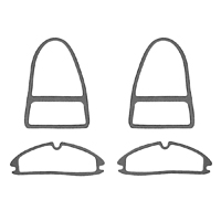 55 Chevrolet Lens Gasket Set, Park Light, Tail Light & Back-up Light, 4 Pieces