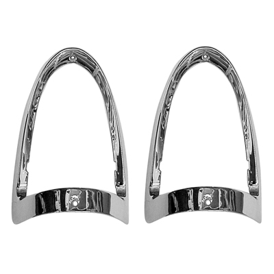 55 Chevrolet Fullsize Tail Lamp Bezel, Drivers Quality Chrome, Each