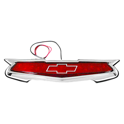 55 Chevrolet Fullsize 3rd Brake Light Kit, Chrome, Each