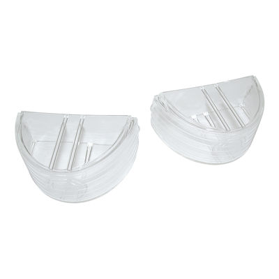 55 Chevrolet Fullsize Back-up Light Lens, Lower Clear Pair