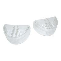 55 Chevrolet Fullsize Back-up Light Lens, Lower Clear Pair