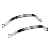 55 Chevrolet Fullsize Tail Lamp Separation Straps, Stainless Steel, Pair