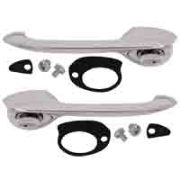 55-57 Chevrolet Sedan/Wagon/Nomads/4-Door Hardtop Exterior Door Handles, Chrome, Pair