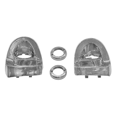 **CALL**57 Chevrolet Wiper Escutcheons, Chrome, w/ Nuts and Squirter Nozzle