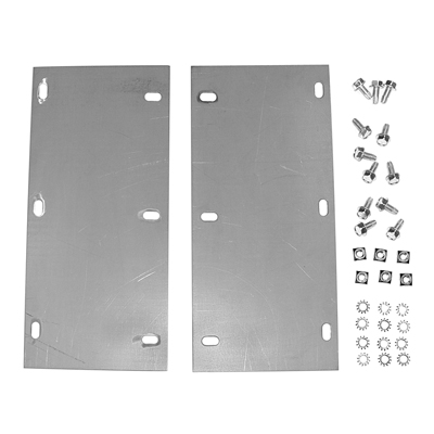 55-57 Chevrolet Passenger Car Radiator Relocating Brackets, Pair, V8 Radiator in 6 Cyl. Location