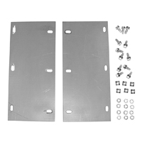 55-57 Chevrolet Passenger Car Radiator Relocating Brackets, Pair, V8 Radiator in 6 Cyl. Location