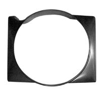 **CALL**55-57 Chevrolet Passenger Car Fan Shroud, 6 Cyl. Radiator Support, Steel Powder Coated Black