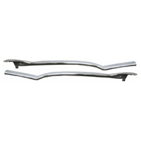 55-57 Chevrolet 2-Door Hardtop Rear Upper Inner Quarter Panel Molding, Chrome