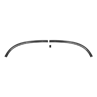 55-57 Chevrolet Passenger Car Interior Front Lower Windshield Garnish Molding Set w/ Connector, Paint to Match