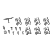 55-57 Chevrolet 210 2-Door Wagon Rear 1/4 Window Belt Line Molding Clip Set