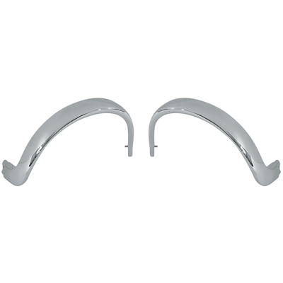 55 Chevrolet Nomad Headlight Eyebrow Molding, Chrome, Pair