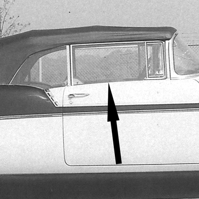 **CALL**55-57 Chevrolet Bel-Air 2 Dr. Sedan/Wagon Door Belt Line Molding, RH