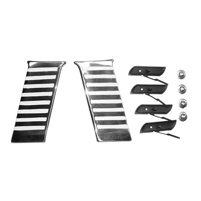 55 Chevrolet  Passenger Car Rear of Quarter Paint Divider Molding, Pair LH & RH