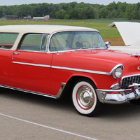 55 Chevrolet Nomad Side Molding Kit, Chrome, 6 Pieces