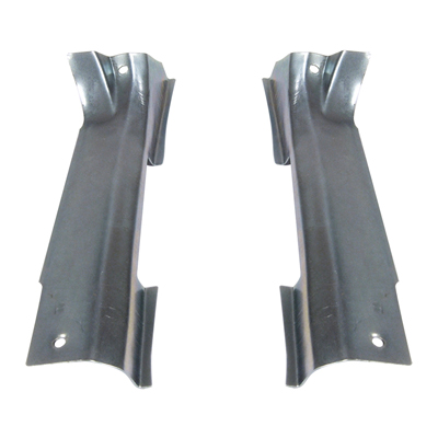 55-57 Chevrolet Wagon Lower Tailgate Hinge Cover, On Body, Pair