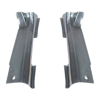 55-57 Chevrolet Wagon Lower Tailgate Hinge Cover, On Body, Pair