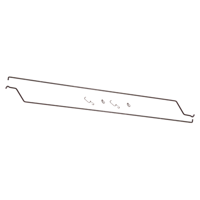 55-57 Chevrolet Wagon Lower Tailgate Handle to Latch Rods, Pair w/ Clips