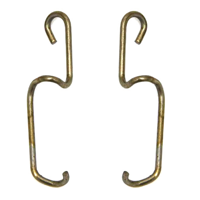 55-57 Chevrolet Nomad Lower Tailgate Handle to Latch Rod Clips, Pair